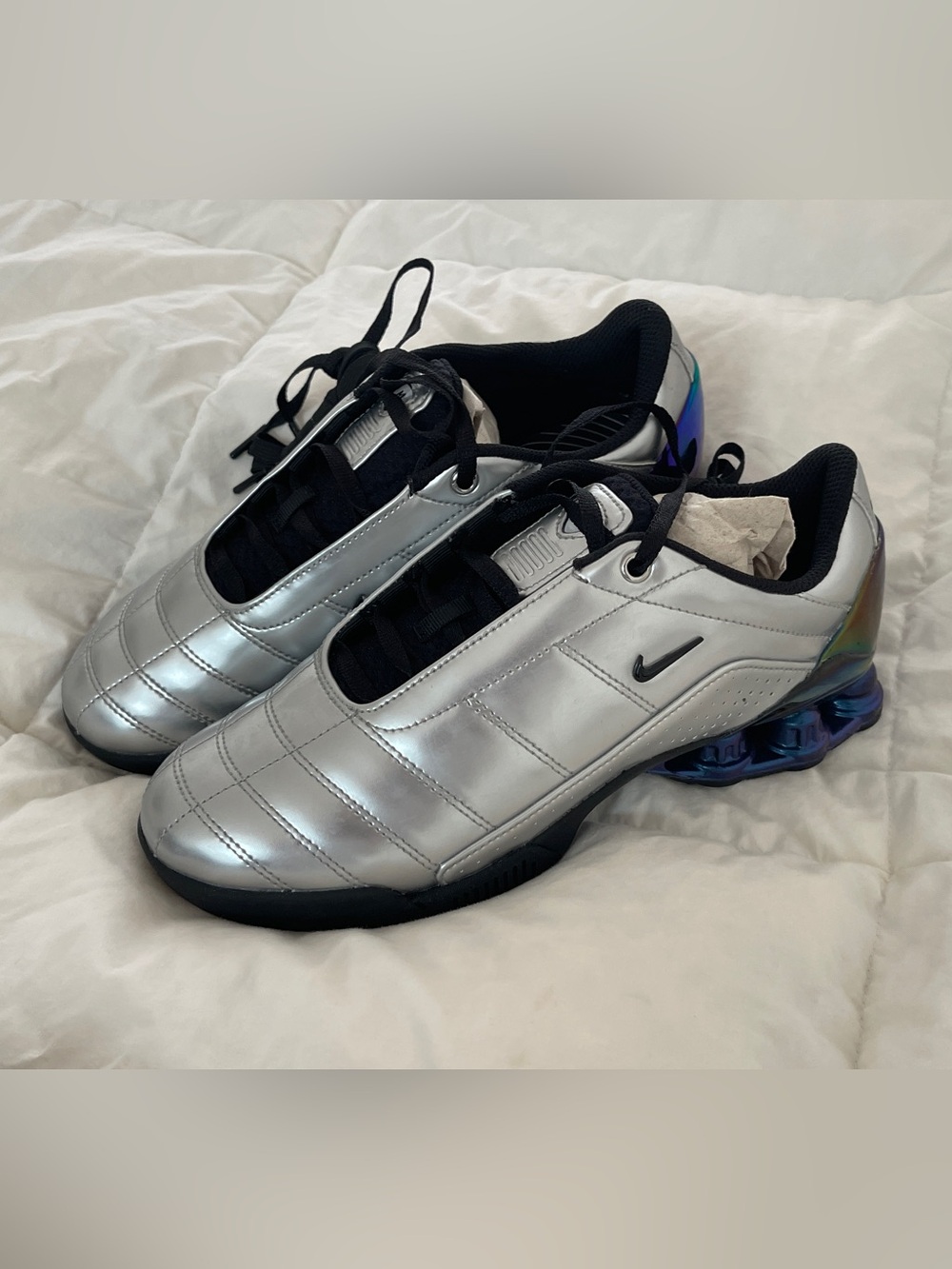 Nike T90 Shox Magia SP x Maha Amsterdam – Metallic Silver, Women’s 7.5 / Men’s 6